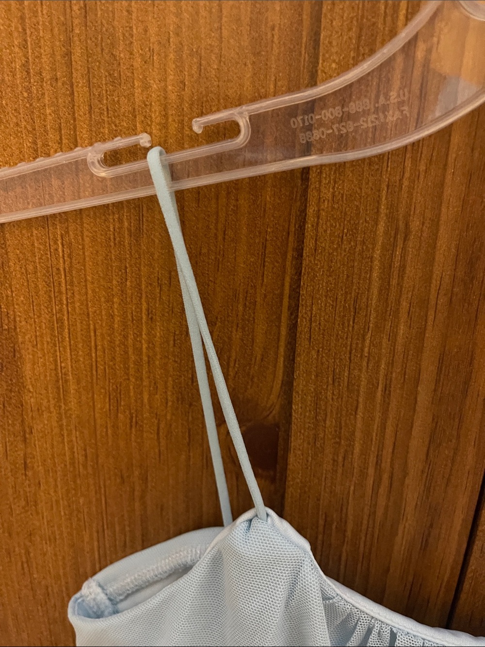 Light Blue Ruched Cami Top - Picture 3 of 6